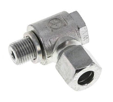 Racor giratorio de acero galvanizado de 10L y G1/4'' con rosca macho 315 bar giratorio ISO 8434-1
