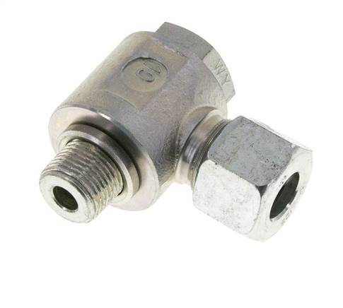 12S & G3/8'' Acero Zincado Racor Giratorio con Rosca Macho 400 bar Giratorio ISO 8434-1