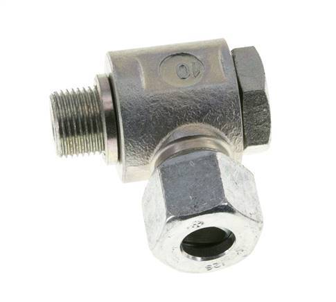 12S & G3/8'' Acero Zincado Racor Giratorio con Rosca Macho 400 bar Giratorio ISO 8434-1
