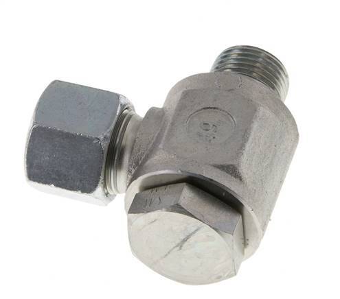 14S & G1/2'' Acero Zincado Racor Giratorio con Rosca Macho 400 bar Giratorio ISO 8434-1