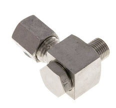 Racor giratorio de acero inoxidable 6L y G1/8'' con rosca macho 315 bar giratorio ISO 8434-1