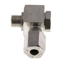 Racor giratorio de acero inoxidable 6L y G1/8'' con rosca macho 315 bar giratorio ISO 8434-1