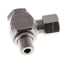 Racor giratorio de acero inoxidable 8L y G1/4'' con rosca macho 315 bar giratorio ISO 8434-1
