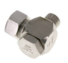 Racor giratorio de acero inoxidable 18L y G1/2'' con rosca macho 315 bar giratorio ISO 8434-1
