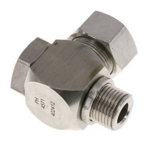Racor giratorio de acero inoxidable 18L y G1/2'' con rosca macho 315 bar giratorio ISO 8434-1