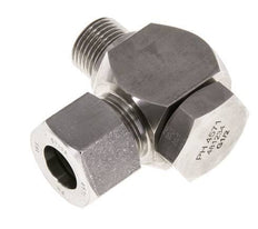 Racor giratorio de acero inoxidable 16S y G1/2'' con rosca macho 400 bar giratorio ISO 8434-1
