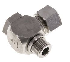 Racor giratorio de acero inoxidable 16S y G1/2'' con rosca macho 400 bar giratorio ISO 8434-1