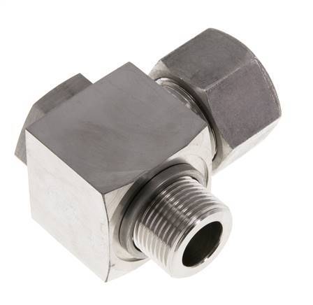 20S y G3/4'' Racor giratorio de acero inoxidable con rosca macho 400 bar giratorio ISO 8434-1