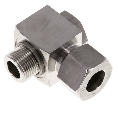 20S y G3/4'' Racor giratorio de acero inoxidable con rosca macho 400 bar giratorio ISO 8434-1