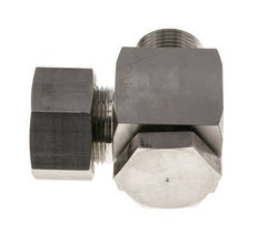 Racor giratorio de acero inoxidable 25S y G1'' con rosca macho 250 bar giratorio ISO 8434-1