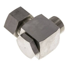 Racor giratorio de acero inoxidable 25S y G1'' con rosca macho 250 bar giratorio ISO 8434-1