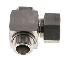 Racor giratorio de acero inoxidable 25S y G1'' con rosca macho 250 bar giratorio ISO 8434-1
