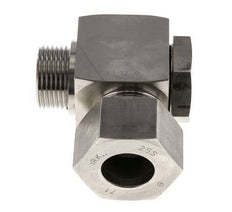 Racor giratorio de acero inoxidable 25S y G1'' con rosca macho 250 bar giratorio ISO 8434-1