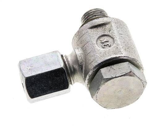 6L y M10x1 Acero Zincado Racor Giratorio de Corte con Rosca Macho 315 bar Anillo NBRO Giratorio ISO 8434-1
