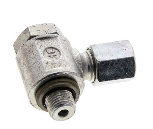 6L y M10x1 Acero Zincado Racor Giratorio de Corte con Rosca Macho 315 bar Anillo NBRO Giratorio ISO 8434-1
