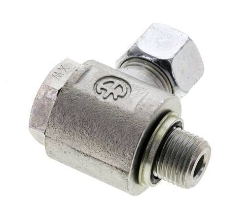 12L y M16x1,5 Racor giratorio de acero cincado con rosca macho 315 bar Anillo NBRO Giratorio ISO 8434-1