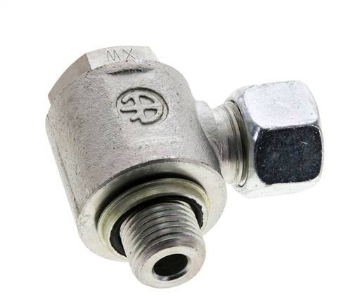 12L y M16x1,5 Racor giratorio de acero cincado con rosca macho 315 bar Anillo NBRO Giratorio ISO 8434-1