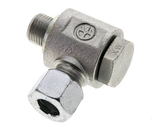 12L y M16x1,5 Racor giratorio de acero cincado con rosca macho 315 bar Anillo NBRO Giratorio ISO 8434-1