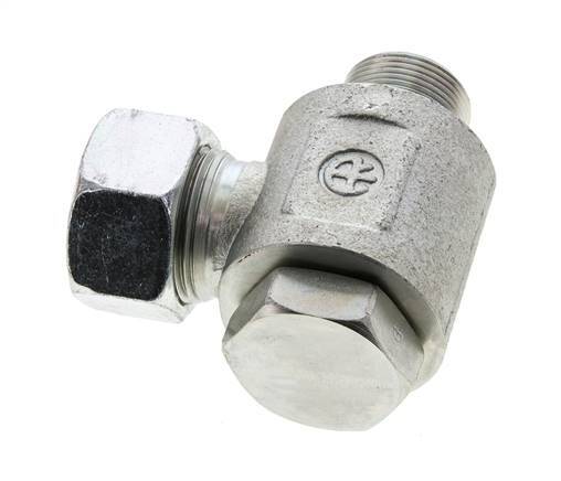 22L & M26x1.5 Racor giratorio de acero zincado con rosca macho 160 bar NBRO-ring Giratorio ISO 8434-1