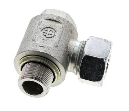 22L & M26x1.5 Racor giratorio de acero zincado con rosca macho 160 bar NBRO-ring Giratorio ISO 8434-1