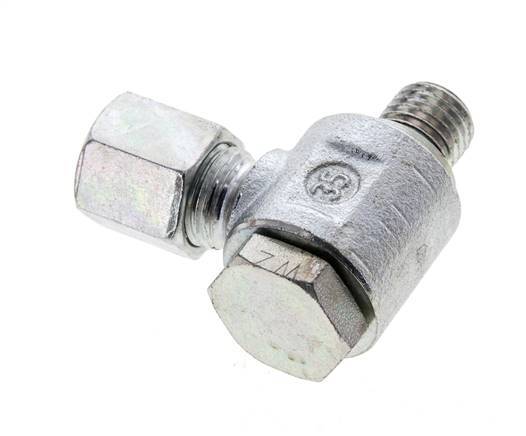 6S y M12x1,5 Racor giratorio de acero cincado con rosca macho 400 bar Anillo NBRO Giratorio ISO 8434-1
