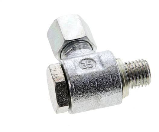 6S y M12x1,5 Racor giratorio de acero cincado con rosca macho 400 bar Anillo NBRO Giratorio ISO 8434-1