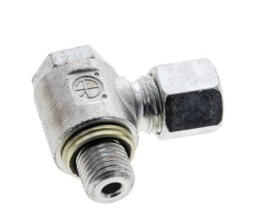 8S y M14x1,5 Racor giratorio de acero cincado con rosca macho 400 bar Anillo NBRO Giratorio ISO 8434-1