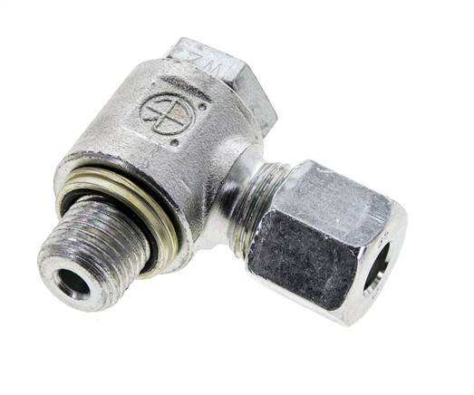 8S y M14x1,5 Racor giratorio de acero cincado con rosca macho 400 bar Anillo NBRO Giratorio ISO 8434-1