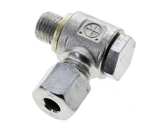 8S y M14x1,5 Racor giratorio de acero cincado con rosca macho 400 bar Anillo NBRO Giratorio ISO 8434-1