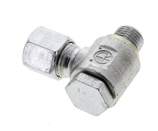 8S y M14x1,5 Racor giratorio de acero cincado con rosca macho 400 bar Anillo NBRO Giratorio ISO 8434-1