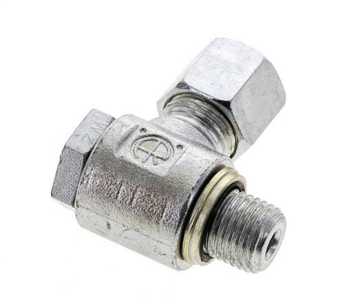 8S y M14x1,5 Racor giratorio de acero cincado con rosca macho 400 bar Anillo NBRO Giratorio ISO 8434-1