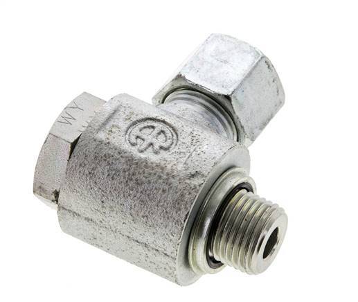 10S y M16x1,5 Racor giratorio de acero cincado con rosca macho 400 bar Anillo NBRO Giratorio ISO 8434-1