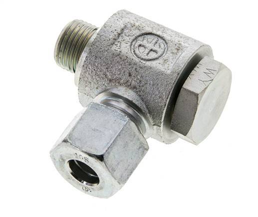 10S y M16x1,5 Racor giratorio de acero cincado con rosca macho 400 bar Anillo NBRO Giratorio ISO 8434-1