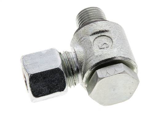 10L & G1/4'' Acero Zincado Racor Giratorio con Rosca Macho 315 bar NBRO-ring Giratorio ISO 8434-1