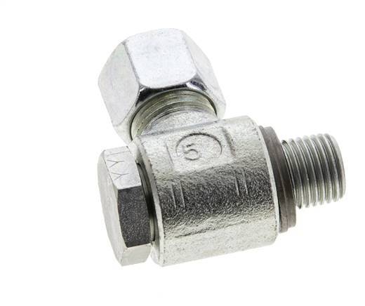 10L & G1/4'' Acero Zincado Racor Giratorio con Rosca Macho 315 bar NBRO-ring Giratorio ISO 8434-1