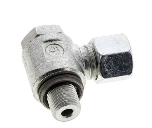 10L & G1/4'' Acero Zincado Racor Giratorio con Rosca Macho 315 bar NBRO-ring Giratorio ISO 8434-1