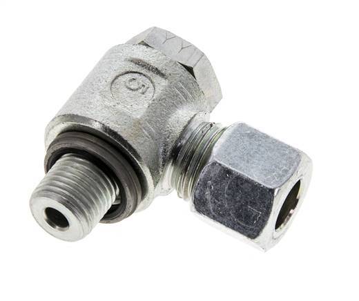 10L & G1/4'' Acero Zincado Racor Giratorio con Rosca Macho 315 bar NBRO-ring Giratorio ISO 8434-1