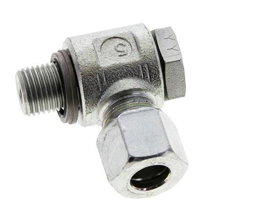 10L & G1/4'' Acero Zincado Racor Giratorio con Rosca Macho 315 bar NBRO-ring Giratorio ISO 8434-1