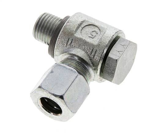 10L & G1/4'' Acero Zincado Racor Giratorio con Rosca Macho 315 bar NBRO-ring Giratorio ISO 8434-1