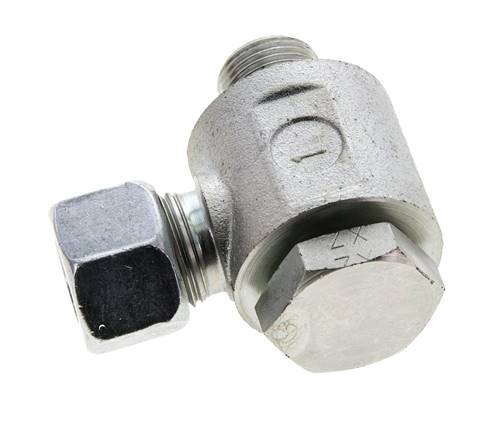 12L & G3/8'' Acero Zincado Racor Giratorio con Rosca Macho 315 bar NBRO-ring Giratorio ISO 8434-1