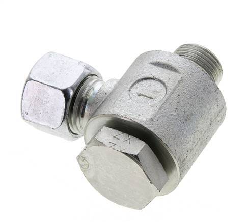 12L & G3/8'' Acero Zincado Racor Giratorio con Rosca Macho 315 bar NBRO-ring Giratorio ISO 8434-1
