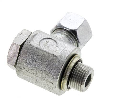 12L & G3/8'' Acero Zincado Racor Giratorio con Rosca Macho 315 bar NBRO-ring Giratorio ISO 8434-1