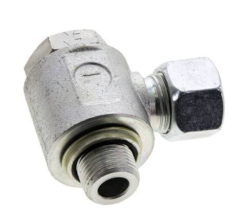 12L & G3/8'' Acero Zincado Racor Giratorio con Rosca Macho 315 bar NBRO-ring Giratorio ISO 8434-1