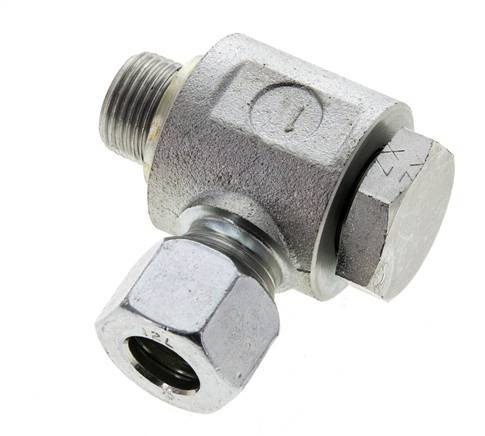12L & G3/8'' Acero Zincado Racor Giratorio con Rosca Macho 315 bar NBRO-ring Giratorio ISO 8434-1