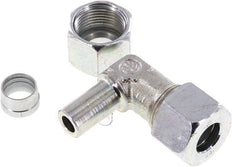 12S Codo de acero galvanizado con rótula 630 bar NBR ajustable ISO 8434-1
