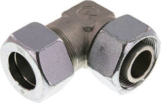 30S Accesorio de corte en forma de codo de acero galvanizado con rótula 400 bar NBR ajustable ISO 8434-1