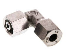 Accesorio de corte en codo de acero inoxidable 8S con rótula 630 bar FKM ajustable ISO 8434-1