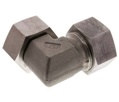 Racor de acero inoxidable 38S con rótula 315 bar FKM ajustable ISO 8434-1