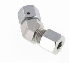 8S Codo de acero galvanizado de 45 grados con rótula 630 bar Junta tórica de NBR Cono de sellado ajustable ISO 8434-1