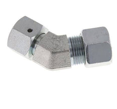 12S Codo de acero galvanizado de 45 grados con rótula 630 bar Junta tórica de NBR Cono de sellado ajustable ISO 8434-1
